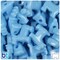 BeadTin Baby Blue Opaque 24mm Scotty Dog Plastic Pony Beads (24pcs)